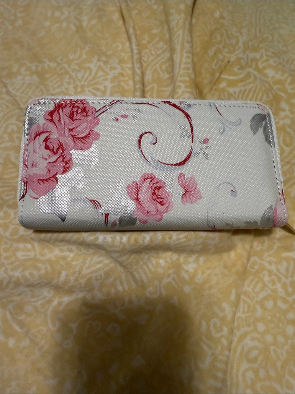 Floral Pink and White Women's Wallet - Elegant Rose Print
